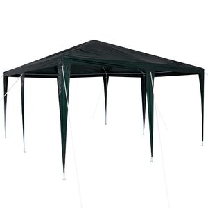 vidaXL Party Tent Green 400 x 400 x 266 cm Polyethylene and Steel