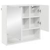 vidaXL Bathroom Furniture Set with Drawer 3 pcs High Gloss White