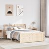vidaXL Bed Frame with Headboard without Mattress 160x200 cm