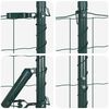vidaXL Fence with Posts Green 1.2 x 25 m Steel