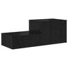 vidaXL Storage Cabinet 2 pcs Black Oak 118 x 41 x 40 cm