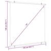 vidaXL Projection Screen 72" 1:1