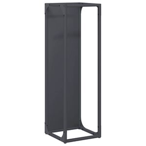 vidaXL Firewood Rack Anthracite 25x25x80 cm Cold-rolled steel