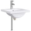 vidaXL Bathroom Wash Basin Chrome 42 x 40 x 16.5 cm Metal