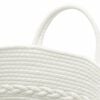 vidaXL Storage Basket Grey and White Ø43x38 cm Cotton