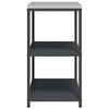 vidaXL Kitchen Storage with Shelf Anthracite 90 x 50 x 92 cm Steel