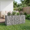 vidaXL Gabion Raised Bed Silver 170 x 50 x 80 cm Galvanised Steel