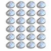 vidaXL Outdoor Solar Wall Lamps LED 24 pcs Round Silver