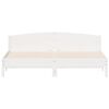 vidaXL Bed Frame without Mattress White 180x200 cm Super King Solid Wood Pine