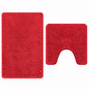 vidaXL Anti-slip Bath Mat Set 2 pcs Red PP