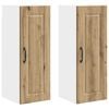 vidaXL Wall Cabinet PORTO 2 pcs Artisan Oak Engineered Wood
