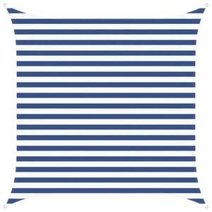 vidaXL Sun Shade Sail Blue and White 2.5 x 2.5 m 100% Polyester Oxford