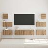 vidaXL TV Cabinet Set Wall-mounted 8 pcs Artisan Oak Engineered Wood