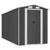 vidaXL Garden Shed Anthracite 192x440x223 cm Galvanised Steel