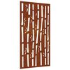 vidaXL Garden Wall Decoration 105x55 cm Corten Steel Bamboo Design