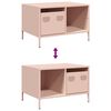 vidaXL Coffee Table Pink 68.5x50x43.5 cm Cold-rolled Steel