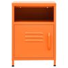 vidaXL Nightstand Orange 35x35x51 cm Steel