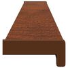 vidaXL Window Sill Brown Wood 120 x 10 x 4.5 cm PVC