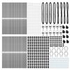vidaXL Fence Post Other 52 pcs Grey 3.2 x 3.2 x 200 cm Steel