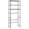 vidaXL 3-Tier Storage Rack over Laundry Machine Black 69x28x169 cm