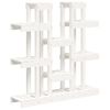vidaXL Plant Stand White 104.5x25x109.5 cm Solid Wood Pine