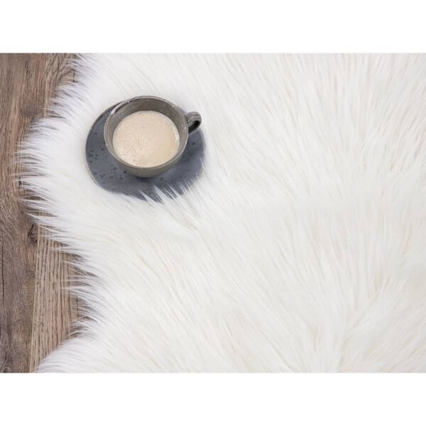 Venture Home Sheep Leather Katy 90x60 cm Acrylic White