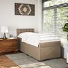 vidaXL Box Spring Bed with Mattress Cappuccino 80x200 cm Faux Leather