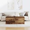 vidaXL Coffee Table with Drawers Old Wood 100x100x40 cm