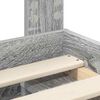 vidaXL Bed Frame with Drawer Grey Sonoma 120 x 190 cm Solid Pine Wood