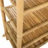 vidaXL Shoe Rack with Shelf Natural 4-tier Bamboo