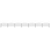 vidaXL Garden Fence with Spear Top Steel 1172x100 cm Black