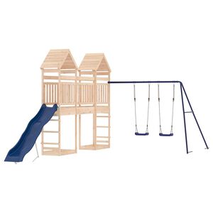 vidaXL Outdoor Playset | Natural Wood | Solid Pine Wood | Large