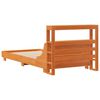 vidaXL Bed Frame without Mattress Wax Brown 90x200 cm Solid Wood Pine