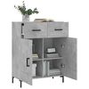 vidaXL Sideboard Concrete Grey 69.5x34x90 cm Engineered Wood