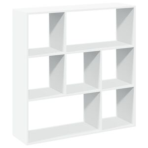 vidaXL Room Divider Bookcase White 102x29x103.5 cm Engineered Wood
