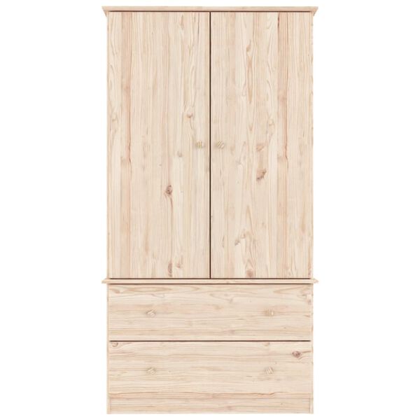 vidaXL Wardrobe ALTA 90x55x170 cm Solid Wood Pine