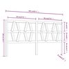 vidaXL Bed Headboard White 206x4x100 cm Solid Wood Pine