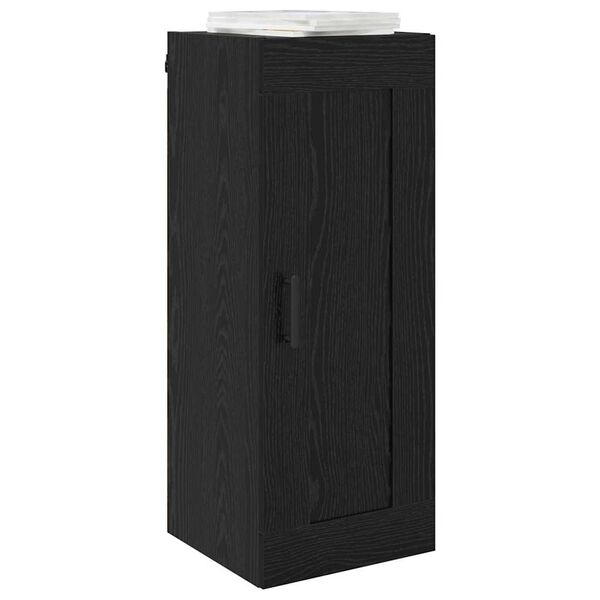 vidaXL Wall Mounted Cabinet Black Oak 34.5 x 34 x 90 cm