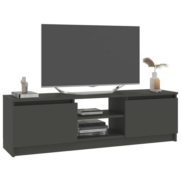 vidaXL TV Cabinet Grey 120x30x35.5 cm Engineered Wood
