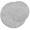 vidaXL Rug IZA Short Pile Scandinavian Look Grey &Oslash; 100 cm