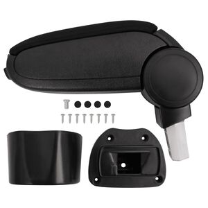 vidaXL Car Armrest for NISSAN JUKE (after 2010) Black 14.5x31.5x(30-48) cm ABS
