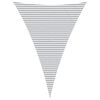 vidaXL Sun Shade Sail Light Grey and White 5 x 7 x 7 m