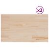 vidaXL Table Tops 3 pcs 80x47x2.5 cm Rectangular Solid Wood Pine