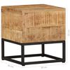 vidaXL Side Table 30x30x33 cm Rough Mango Wood