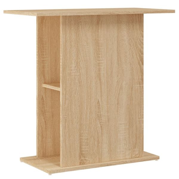 vidaXL Aquarium Stand Sonoma Oak 75x36x72.5 cm Engineered Wood