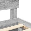 vidaXL Bed Frame with Drawer Grey Sonoma 120 x 190 cm Engineered Wood