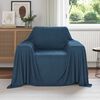 vidaXL Throw Blanket Navy Blue 210 x 140 cm Fleece