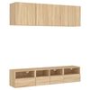 vidaXL 5 Piece TV Wall Units Sonoma Oak Engineered Wood