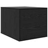 vidaXL Cat Litter Box Enclosure Black Oak 47 x 59 x 42 cm
