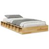 vidaXL Bed Frame without Mattress 100x200 cm Solid Wood Oak